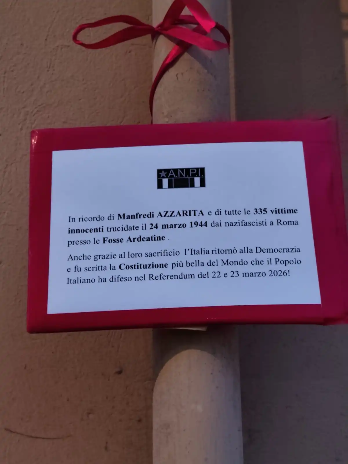 La memoria dei Martiri della Resistenza