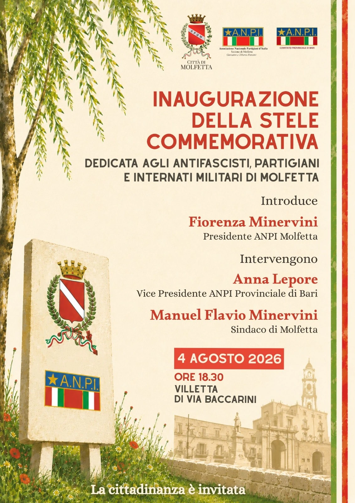 Una stele per i Partigiani